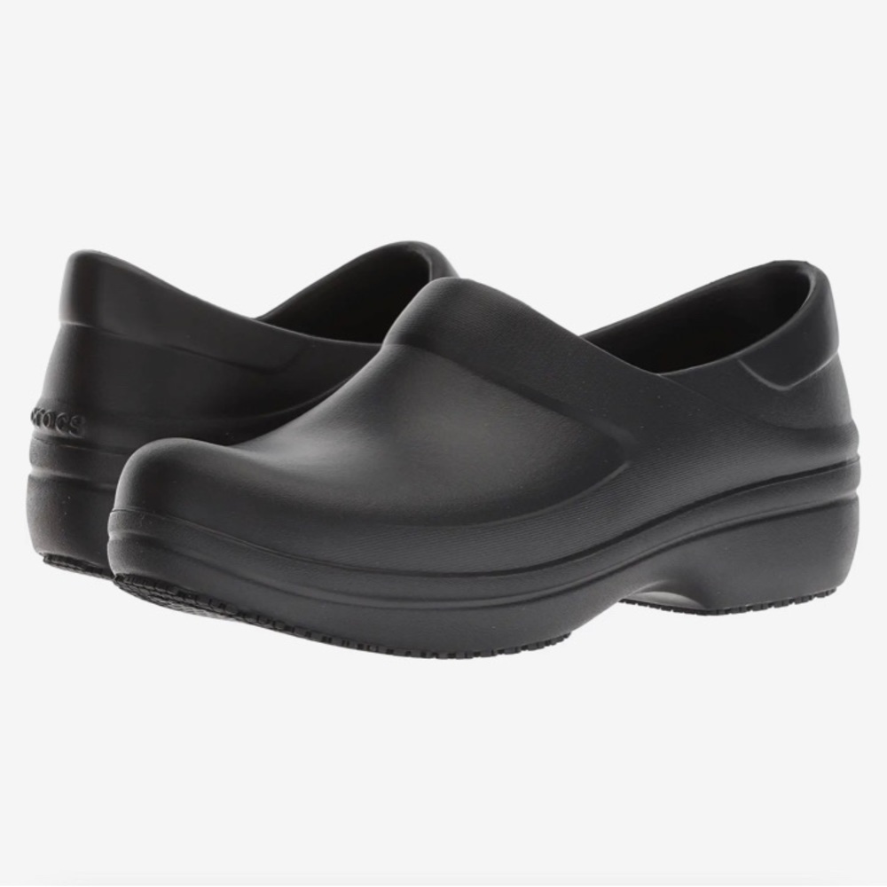 Crocs black Neria pro‎ ll clogs slip resistant size 11
